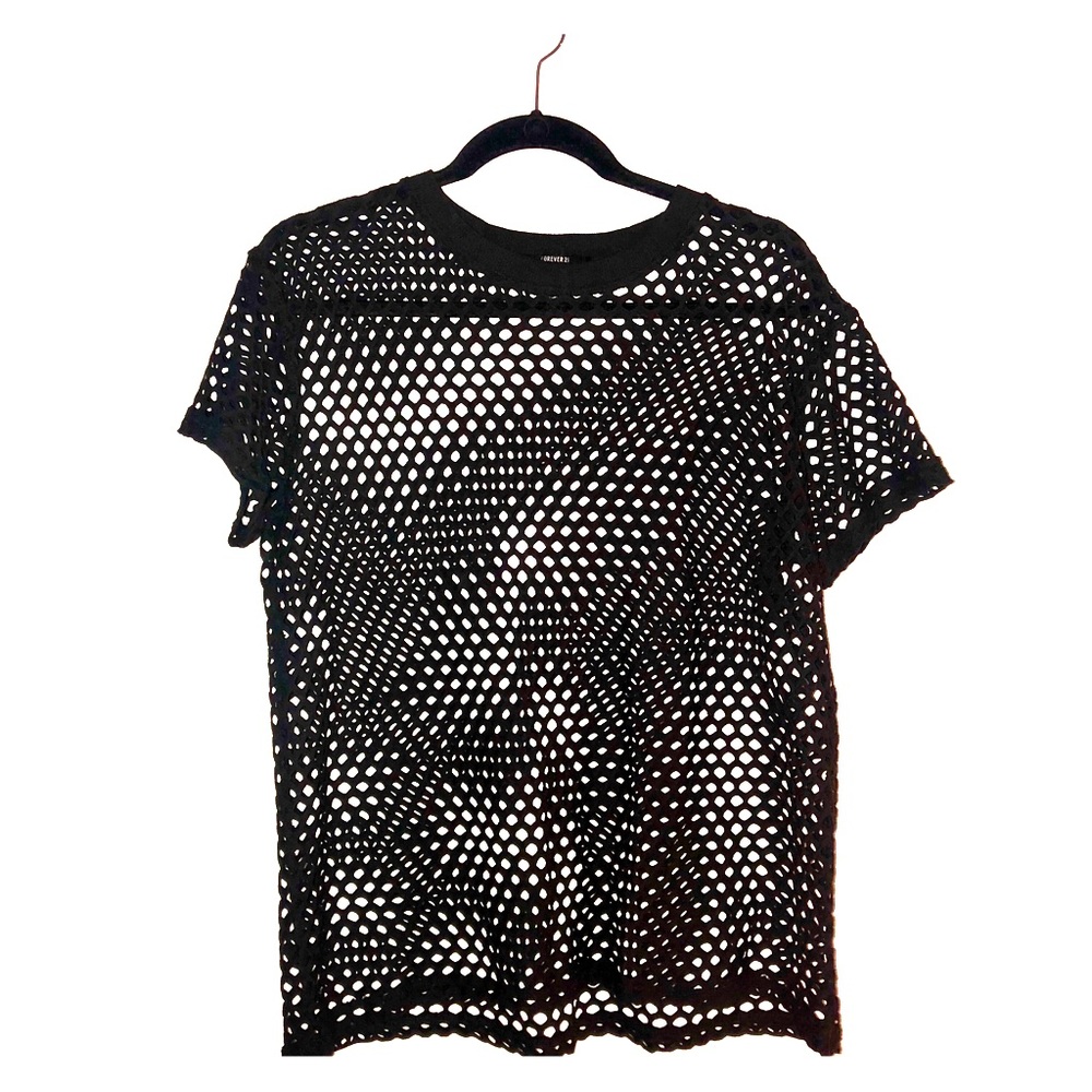 Black Fishnet Top